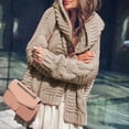 thumbnail image 1 of Women's Autumn And Winter Heavy Needle Sweater Women's Thickened Fashion Loose Cardigan Coat Womens Open Cardigan Fuzzy Coats Open Front Cardigan Knit Long Knit Sweaters for Women Open Front Knit, 1 of 3