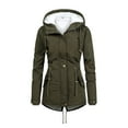 thumbnail image 1 of Women's Autumn And Winter Imitation Silk Temperament Warm Zipper Thick Padded Jacket Coat Study Windbreaker Stylish Jackets for Women Scrub Jacket Sweater Coat Women Short Sleeve Jacket Dire Jacket, 1 of 2
