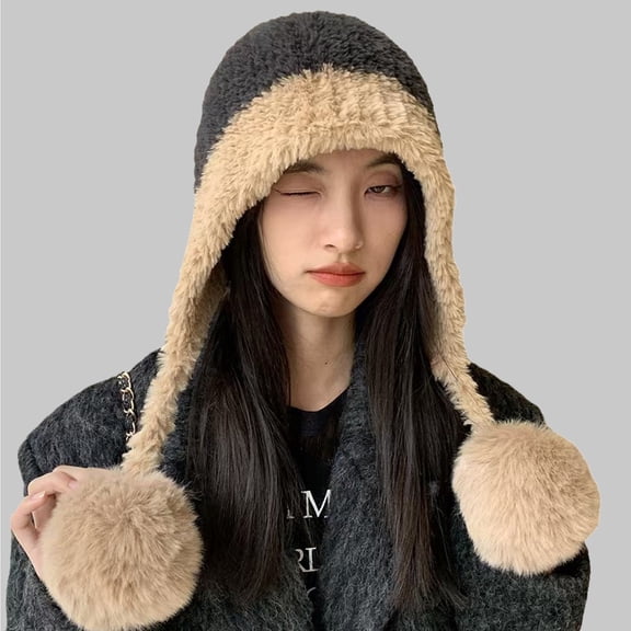 Women's Autumn Winter Knit Hat, Plush Crochet Slouchy Beanie, Large Head Size Fisherman Cap, Warm Wool Blend Cold Weather Hat, Oversized Slouch Cap, Unisex Design - Grey