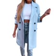 thumbnail image 1 of Women's Autumn Winter Trench Style Jacket Casual Fashion Outerwear Coat for Ladies Daily Wear, 1 of 5