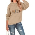 thumbnail image 1 of Women's Autumn And Winter Trend Hoodie Letter Print Hoodie Sports Long Sleeved Hoodie Top Women Oversized Hoodie Women Zip Hoodie Sleeve Hoodie Zipper Hoodies Women Long L Woman's Hoodie plus Size, 1 of 4