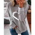 thumbnail image 1 of Women's Autumn and Winter T-shirt Printed Casual round Neck Long Sleeve Loose T-shirt Fashion Tops, 1 of 1