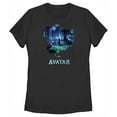 thumbnail image 1 of Women's Avatar Neytiri Pandora Night Scene  Graphic Tee Black 2X Large, 1 of 4