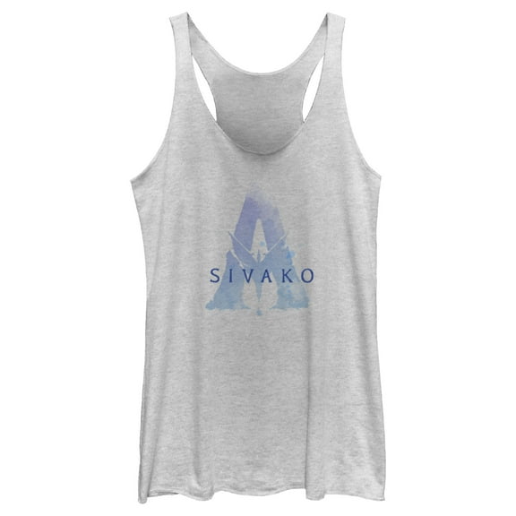 Women's Avatar Sivako Watercolor A Logo  Racerback Tank Top White Heather X Large