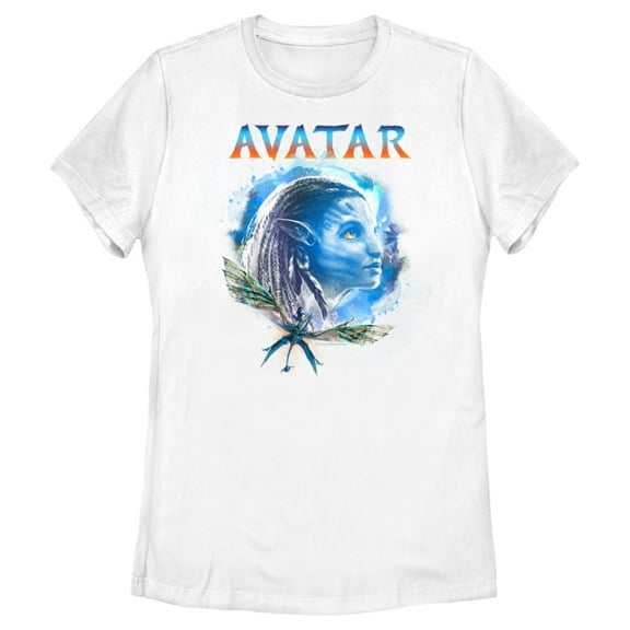 Women's Avatar: The Way of Water Neytiri Portrait Graphic Tee White X Large