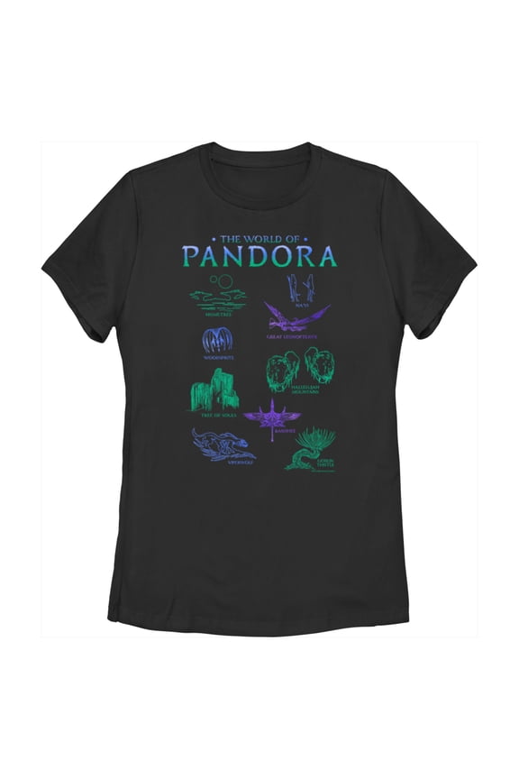 Women's Avatar The World of Pandora Graphic Tee Black Medium