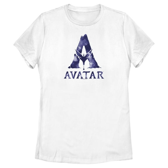 Women's Avatar Watercolor A Logo Graphic Tee White X Large
