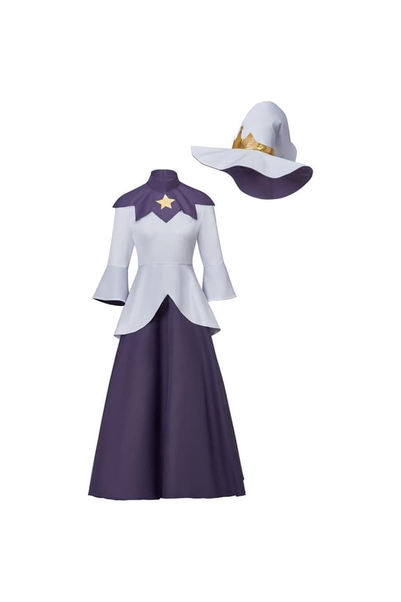 Women's Azura Uniform Dress Set with Hat Elegant Outfit for Themed Events and Parties