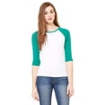 thumbnail image 1 of Women's Baby Rib 3/4 Sleeve Contrast Raglan T-Shirt, 1 of 1