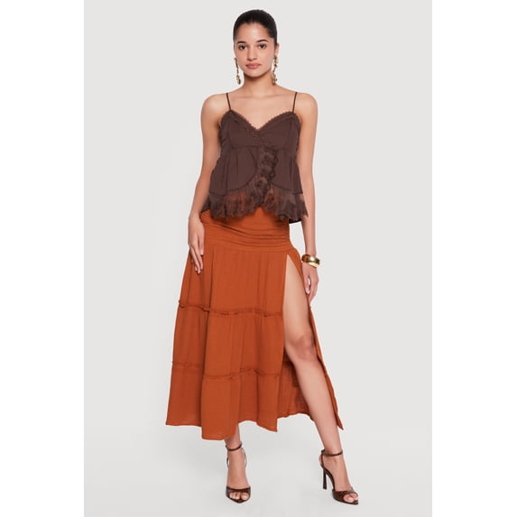 Women's Babydoll Lace Trim Cami