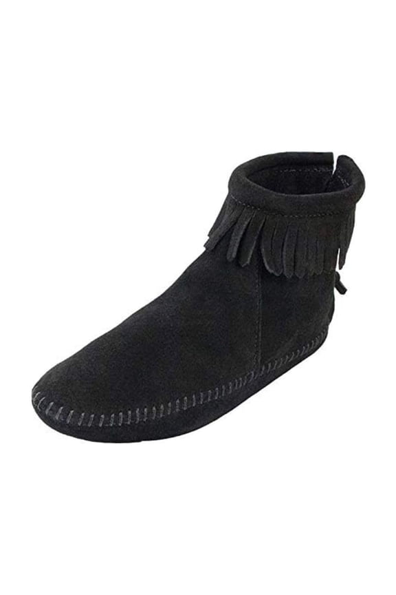 low-boots Back Brown Minnetonka, Black (Black), 6.5 B(M) US