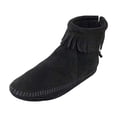 thumbnail image 1 of Minnetonka Women's Back Zipper Bootie,Soft Leather Sole Black,5.5 M US, 1 of 9