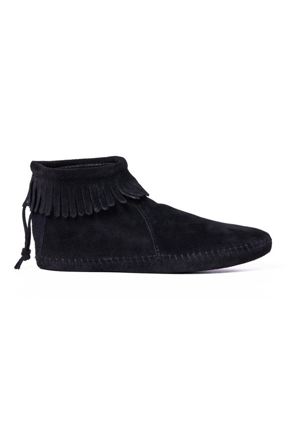 Women's Back Zipper Bootie,Soft Leather Sole Black,10 M US