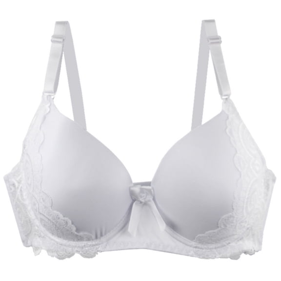 Women's Backless Bra with Clear Back Straps New Women's Solid Color Maternity Sleeping Underwear with Underwear Women Daily Bra White 105