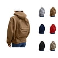 thumbnail image 1 of Women's Backpack Hoodie 2026 Fall Winter Casual Plain Zip Up Hooded Sweatshirt with Pockets Jacket Coat, 1 of 8