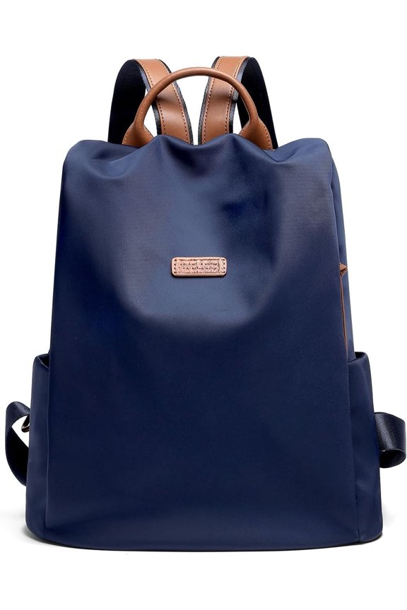 Women's Backpack Purse Nylon Anti- Casual Water Resistant Lightweight Small Bags 2026 for Travle Cute Fashion Camping Bag for Work Daily Going Out Dackpack Ladies Navy Blue