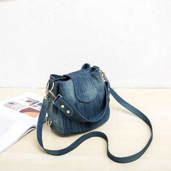 Women's Bag 2023 Trend Shoulder Bag Demin Bucket Small Size Tote Bag Luxury Brand Crossbody Bag carteras para mujer