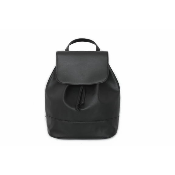 Women's Bag New Fashion One-shoulder Portable School Bag, Rope Backpack,Black