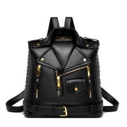 Women's Bag Trend Clothes Shape Luxury Designer Backpack High Quality Leather Fashion Brand Bag Black Green Blue Silvery