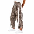 thumbnail image 1 of Women's Baggy Wide Leg Printed Pants Casual Elastic High Waisted Drawstring Workout Sweatpants With Pockets L, 1 of 5