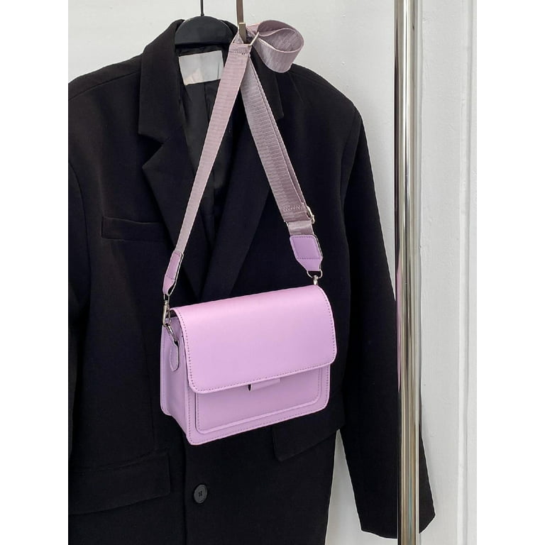 Women Black Mini Letter Graphic Adjustable Strap Zipper Square Bag Shoulder Bag,Crossbody Bag,Cross Body Bag vintage,minimalist,classic Leather Mini