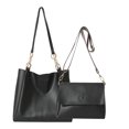 thumbnail image 1 of Women's Bags Set, Large Capacity Multi-Functional Bag, Two Piece Handbag Shoulder Crossbody Bag, Fashionable Durable Synthetic Leather Accessories, 1 of 8