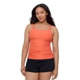 thumbnail image 1 of Women's Bal Harbour Ring Tankini Top Color: Papaya Size: X LARGE, 1 of 4