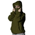 thumbnail image 1 of Women's Balaclava Hoodie Zip Up Jacket Double Hooded Sweatshirt With Mask Wind Trendy Outfits Casual Fashion Winter Clothing, 1 of 9
