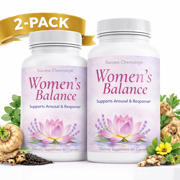 Womens Balance Capsules by Success Chemistry, Arousal & Response Support, 2 Pack