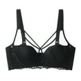 thumbnail image 1 of Women's Balconette Bra with Push Up Sexy Lace Demi Half Cup Bra Underwired Ultra Thin Low Cut Mesh Bras, 1 of 5