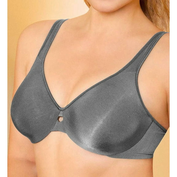 Women's Bali 0904 Lilyette Plunge Into Comfort Keyhole Minimizer Bra (Silver Lining 36C)