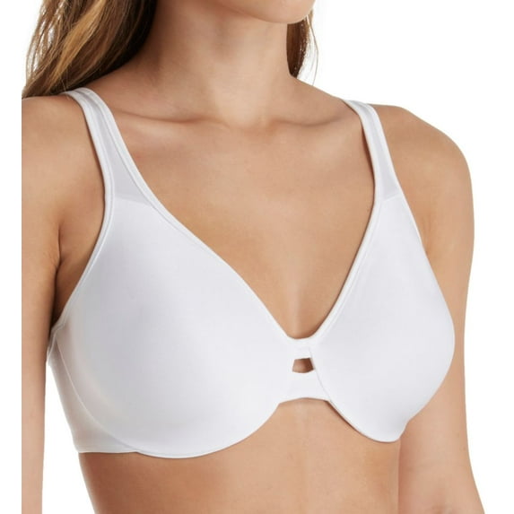Women's Bali 0904 Lilyette Plunge Into Comfort Keyhole Minimizer Bra (White 42DDD)