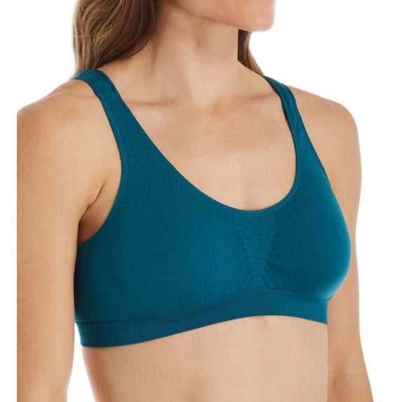 Women's Bali 103J Comfort Revolution Microfiber Crop Bra (Gem Jade 2X)