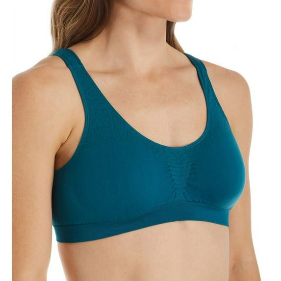 Women's Bali 103J Comfort Revolution Microfiber Crop Bra (Gem Jade XL)