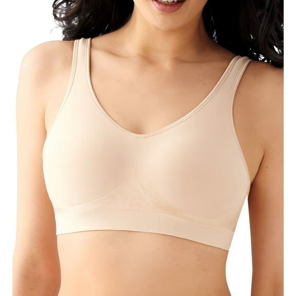 Women's Bali 103J Comfort Revolution Microfiber Crop Bra (Light Beige 2X)
