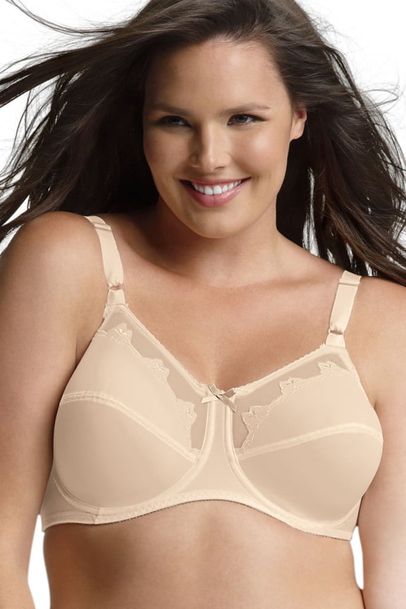 Women's Bali 180 Flower Bali Underwire Bra (Light Beige 44D)