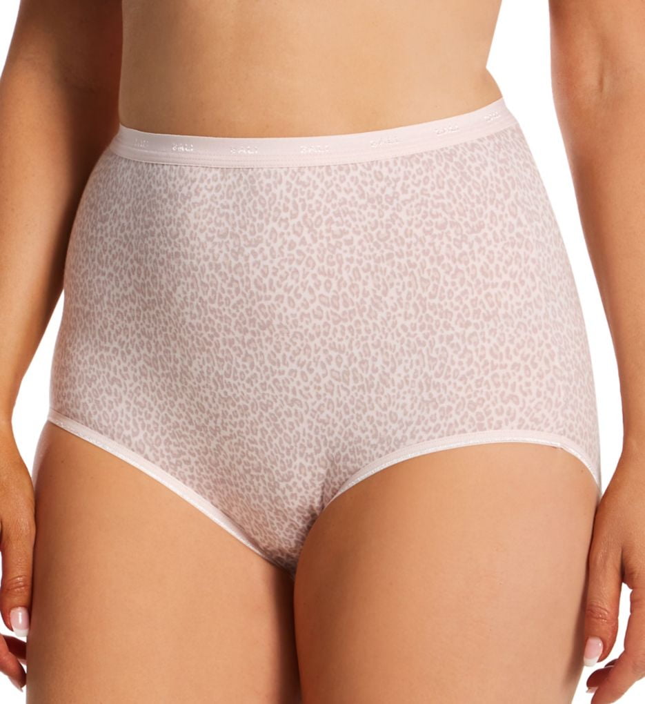 Women's Bali 2324 Full-Cut-Fit Stretch Cotton Brief Panty (Buff