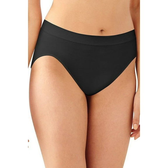 Women's Bali 303J Comfort Revolution Microfiber Hi-Cut Panty (Black 6/7)