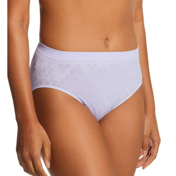 Women's Bali 303J Comfort Revolution Microfiber Hi-Cut Panty (Misty Dot 6/7)