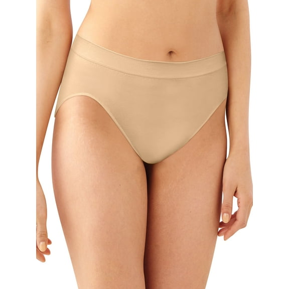 Women's Bali 303J Comfort Revolution Microfiber Hi-Cut Panty (Nude 10/11)