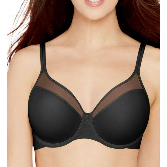 Women's Bali 3439 One Smooth U Ultra Lite Neckline Bra (Black 36DD)