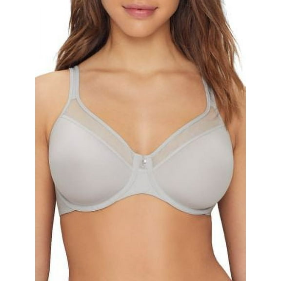 Women's Bali 3439 One Smooth U Ultra Lite Neckline Bra (Crystal Grey 40D)