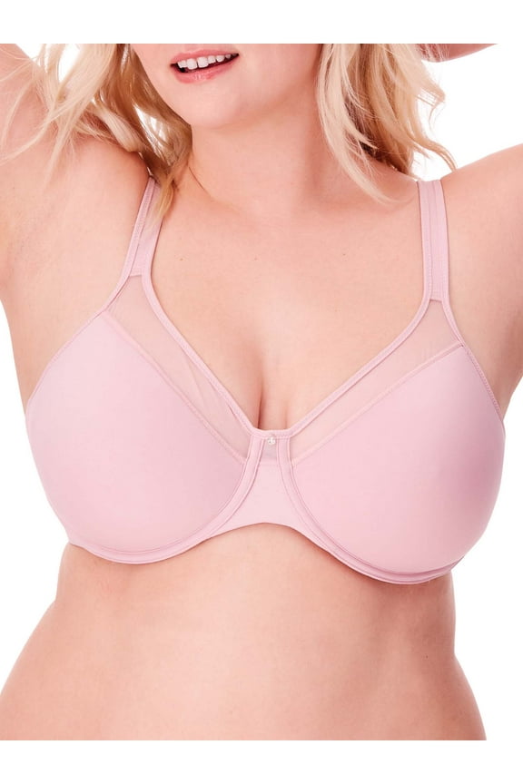 Women's Bali 3439 One Smooth U Ultra Lite Neckline Bra (Hush Pink 38D)