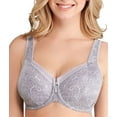 thumbnail image 1 of Women's Bali 3446 Satin Tracings Lace Minimizer Bra (Silver Filigree Combo 36C), 1 of 2