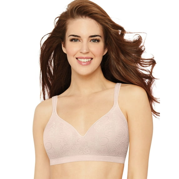 Women's Bali 3463 Comfort Revolution Wirefree Bra (Rosewood Swirl 42D)