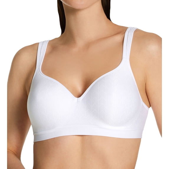 Bali Comfort Revolution® Wirefree Bra White Zag 42D Women's