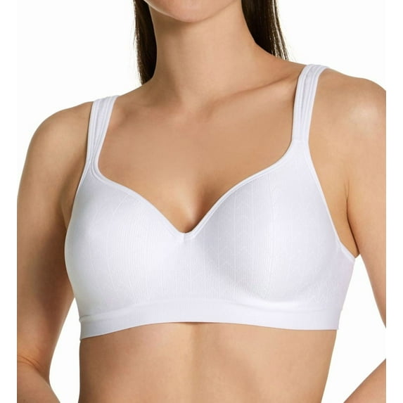 Bali Comfort Revolution® Wirefree Bra White Zag 42D Women's