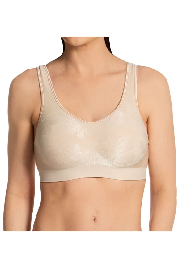 Women's Bali 3488 Comfort Revolution Shaping Wirefree Bra (Almond Tropic 2X)