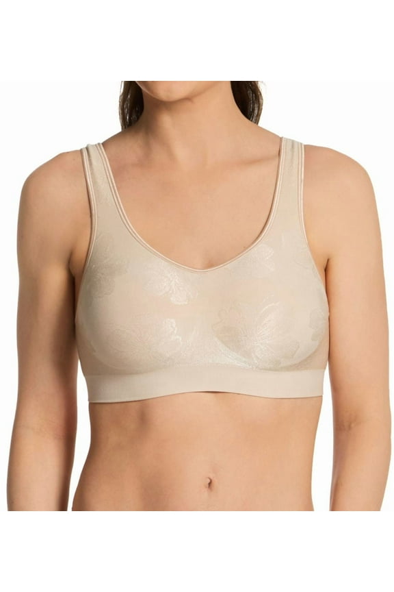 Women's Bali 3488 Comfort Revolution Shaping Wirefree Bra (Almond Tropic 2X)