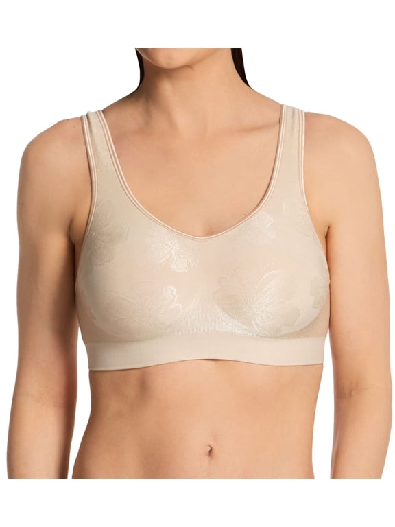 Women's Bali 3488 Comfort Revolution Shaping Wirefree Bra (Almond Tropic M)